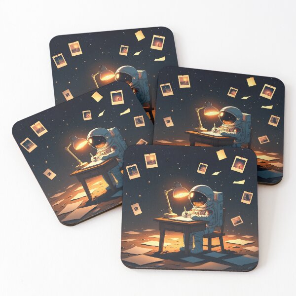 Item preview, Astronaut Writing by Lamplight designed and sold by MAWOdesign.