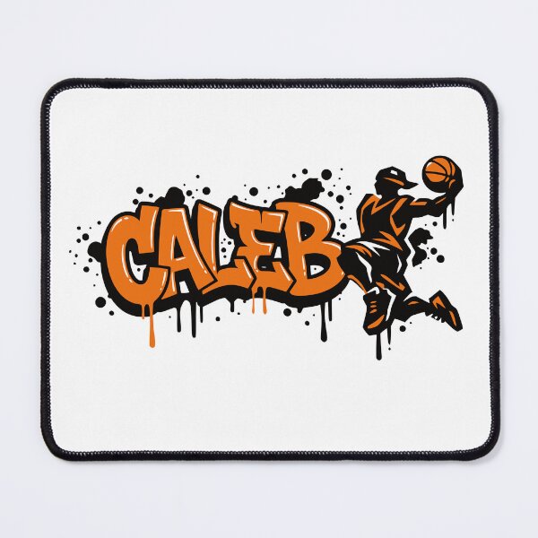 Item preview, Caleb Basketball Graffiti Street Art Slam Dunk Design designed and sold by digital.stickerperso.com.