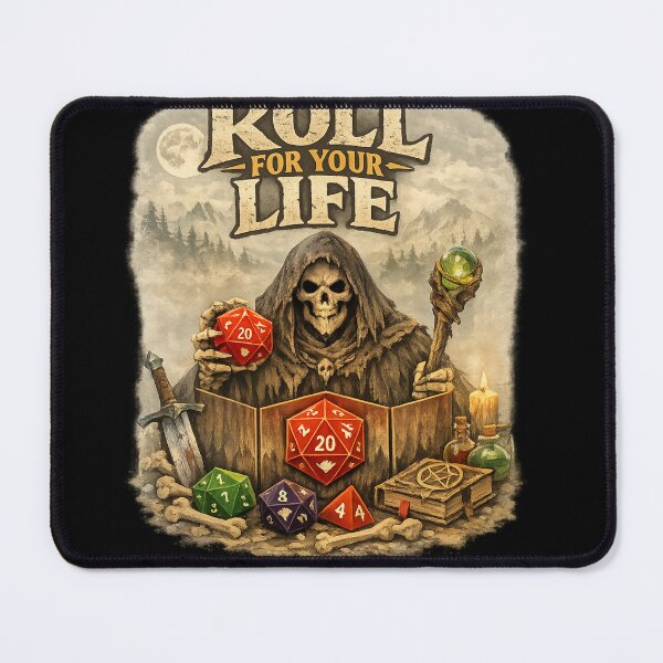 Item preview, Roll For Your Life – Dark Fantasy D20 Tabletop RPG Design designed and sold by AGawas.