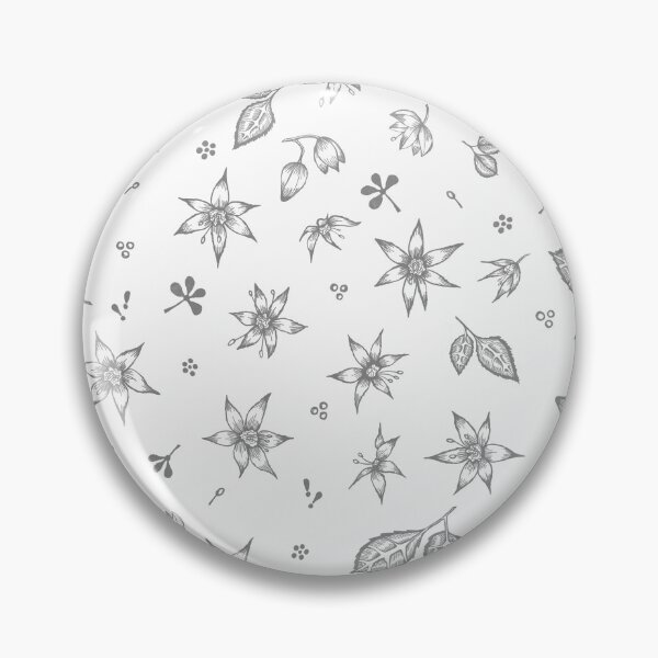 Item preview, Vintage 70's Inspired Floral Pattern - Grey designed and sold by Hide&Quill.