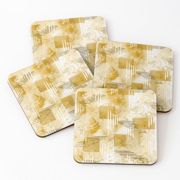Item preview, Yellow and White Abstract Painting designed and sold by CloudClown.