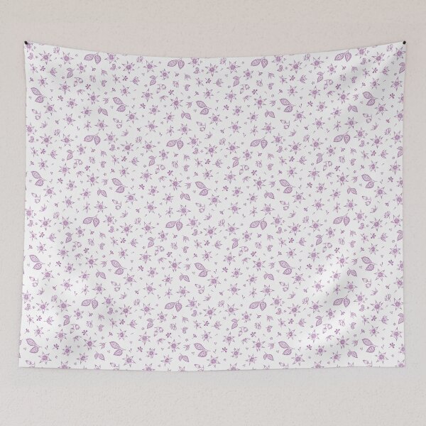 Item preview, Vintage 70's Inspired Floral Pattern - Mauve designed and sold by Hide&Quill.