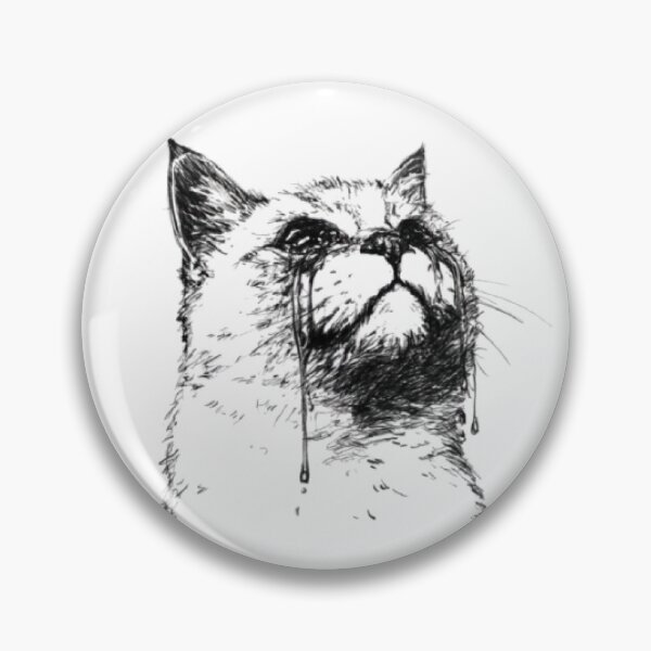 Item preview, Dark Gothic Cat Sketch Art designed and sold by Moody Vibes Studio.