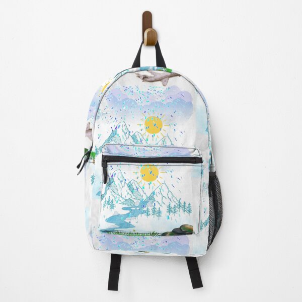 Item preview, Dreamscape Mountain Flight – Surreal Nature Sky Art Aesthetic Travel Collage designed and sold by Sparklers-123.