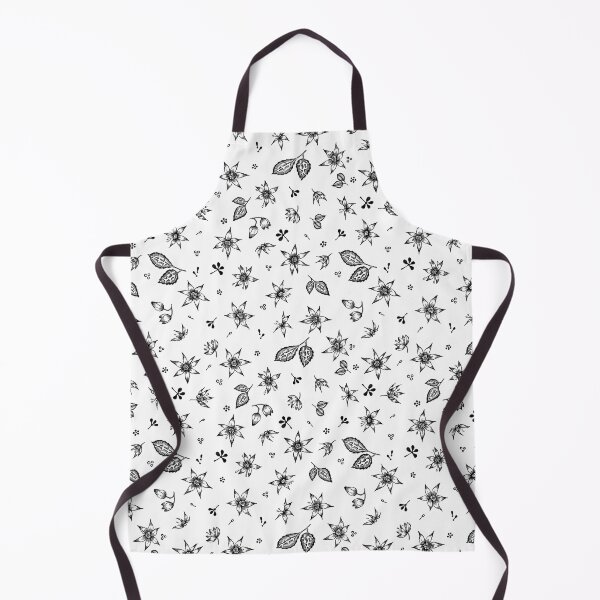 Item preview, Vintage 70's Inspired Floral Pattern - Black on White designed and sold by Hide&Quill.