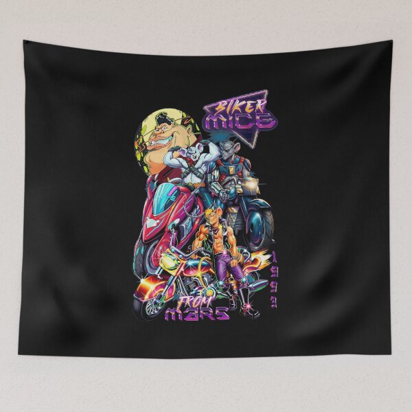 Item preview, Retro Sci-Fi Biker Squad Neon Art designed and sold by Sugengthecraftd.