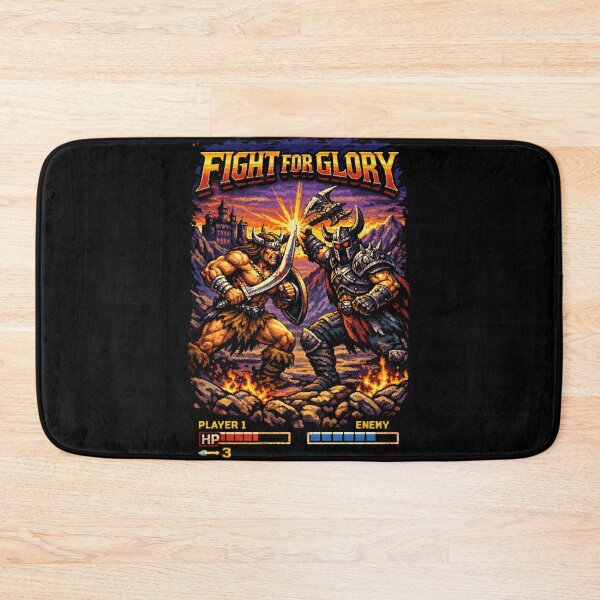 Item preview, Fight for Glory – Retro 80s Battle Scen designed and sold by MAMPYBASS.