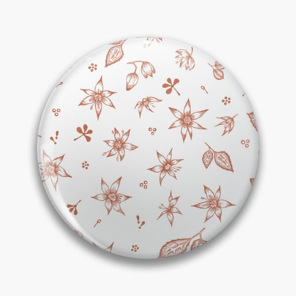 Item preview, Vintage 70's Inspired Floral Pattern - Light Brown designed and sold by Hide&Quill.