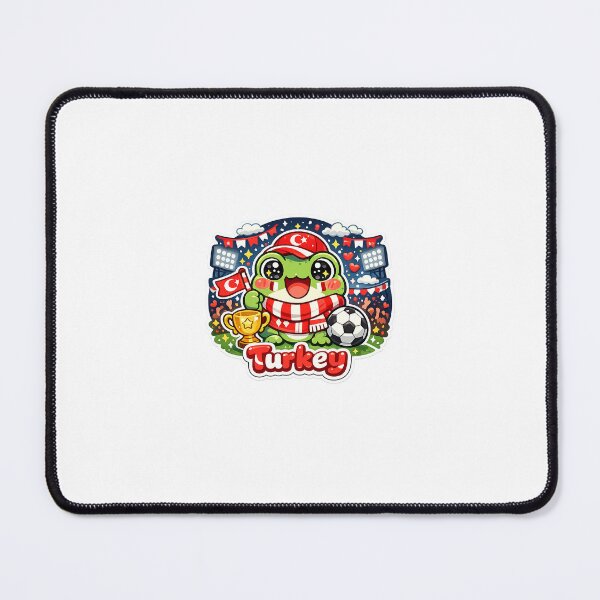 Item preview, Cute Kawaii Frog Football Fan Sticker designed and sold by Cozy404Lab.