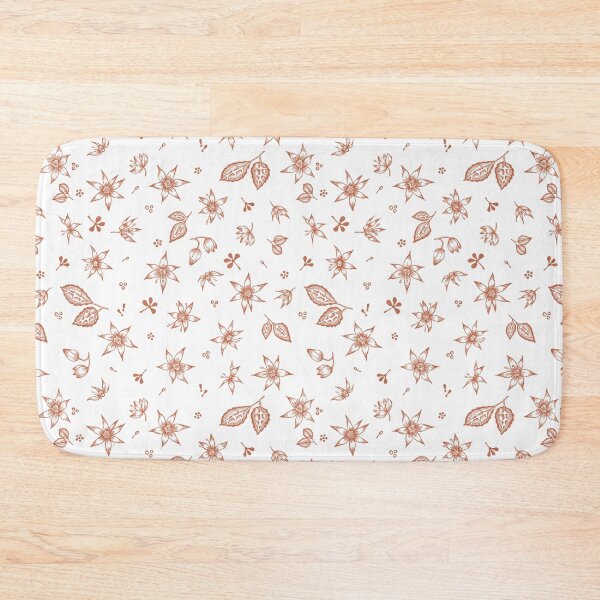 Item preview, Vintage 70's Inspired Floral Pattern - Light Brown designed and sold by Hide&Quill.