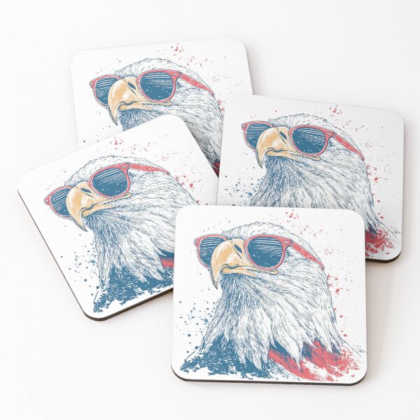 Item preview, Cool Patriotic Eagle Wearing Sunglasses | Vintage American Freedom Graphic designed and sold by DadGenX.