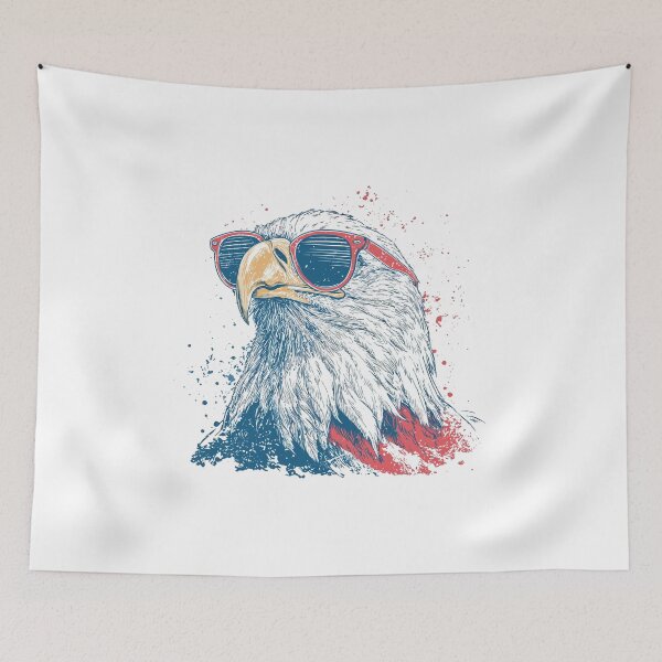 Item preview, Cool Patriotic Eagle Wearing Sunglasses | Vintage American Freedom Graphic designed and sold by DadGenX.