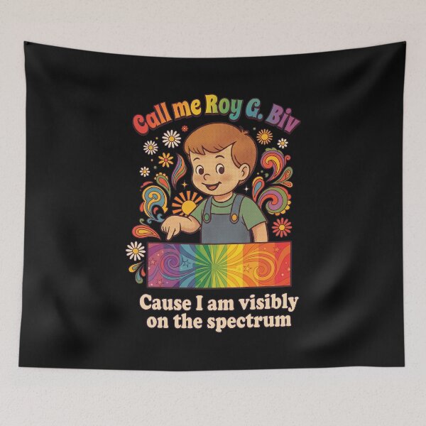 Item preview, Visibly On The Spectrum Rainbow Pun  designed and sold by Sugengthecraftd.