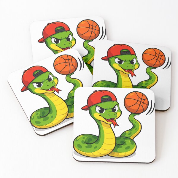 Item preview, Streetball Snake Cartoon Vector Illustration designed and sold by Krincydigitalart.