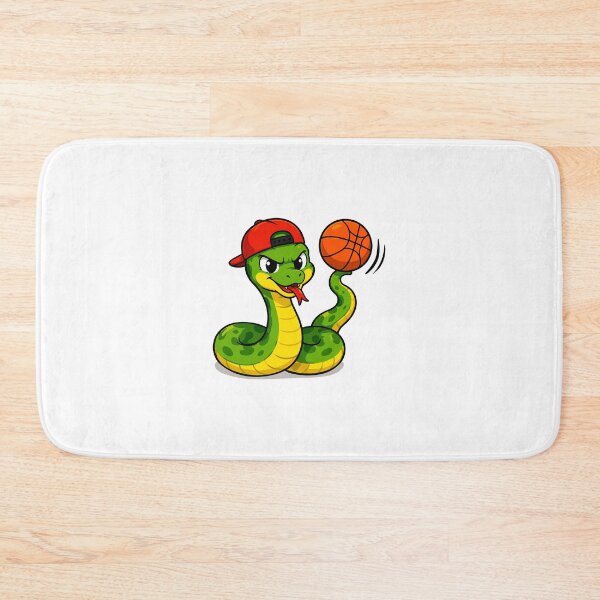 Item preview, Streetball Snake Cartoon Vector Illustration designed and sold by Krincydigitalart.