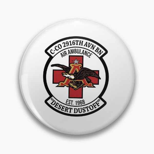 Item preview, Official Emblem of C Company, 2916th Aviation Battalion (Desert Dustoff) designed and sold by CharlieDesings.