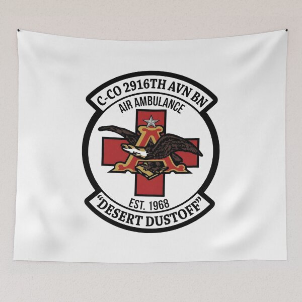 Item preview, Official Emblem of C Company, 2916th Aviation Battalion (Desert Dustoff) designed and sold by CharlieDesings.