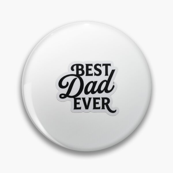 Item preview, Best Dad Ever Typography Sticker - Father's Day Gift designed and sold by RetroSystemCo.
