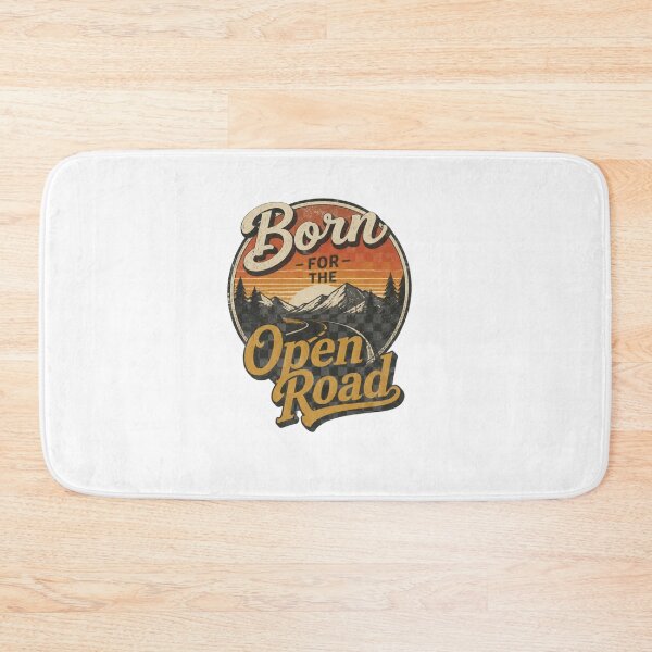 Item preview, Copy of Born For The Open Road Vintage Adventure Typography T-Shirt Design designed and sold by RelateAndTee.