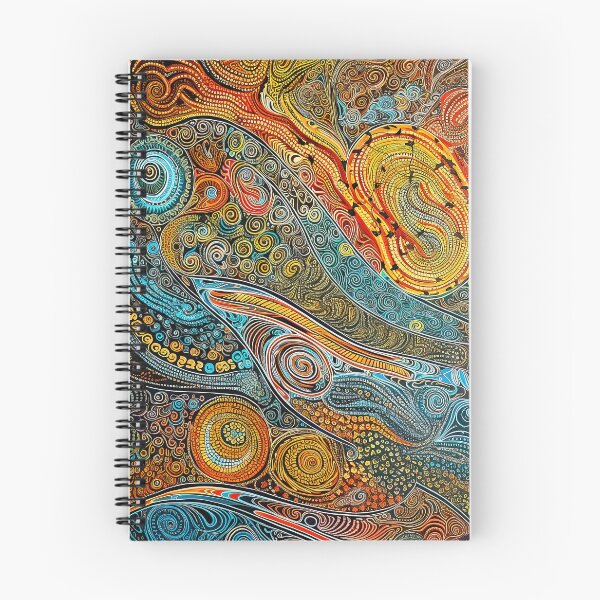 Item preview, Songlines Journey, Aboriginal Pathway Art designed and sold by helgekerler.
