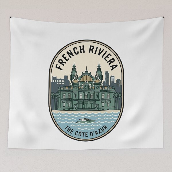 Item preview, Retro French Riviera Côte d'Azur Monte Carlo Travel designed and sold by k3rstman1.