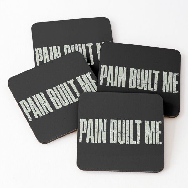 Item preview, Pain Built Me Vintage Distressed Motivational Quote T-Shirt designed and sold by No Excuses .