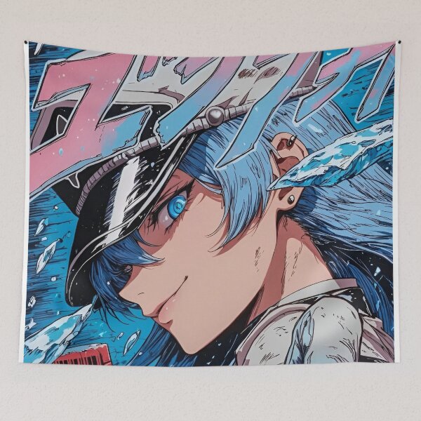 Item preview, Esdeath Anime | Akame ga Kill Ice Queen Aesthetic | Blue Anime Girl Manga Streetwear Art designed and sold by Dyan4.