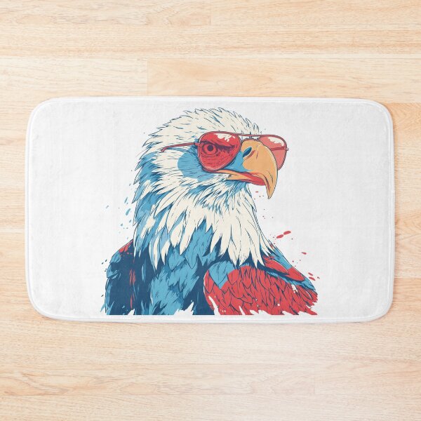 Item preview, Patriotic Bald Eagle with Red Sunglasses | Retro American Freedom Artwork designed and sold by DadGenX.