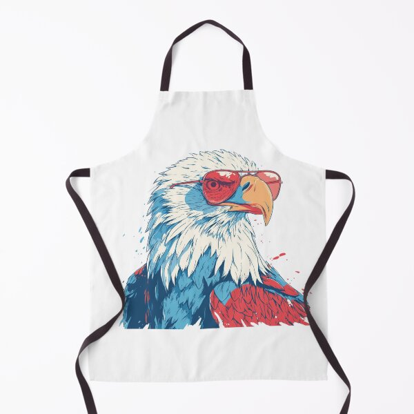 Item preview, Patriotic Bald Eagle with Red Sunglasses | Retro American Freedom Artwork designed and sold by DadGenX.