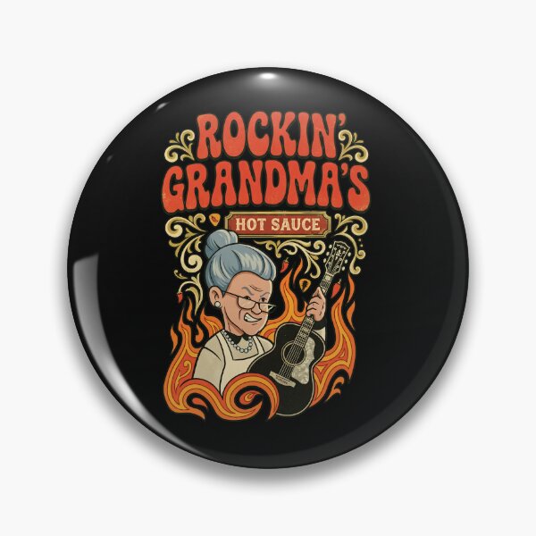 Item preview, Rockin Grandma Hot Sauce Funny Rocker Granny designed and sold by Sugengthecraftd.
