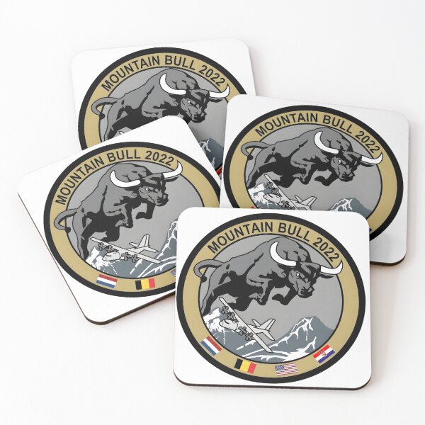 Item preview, Official Patch of the Mountain Bull 2022 Military Exercise designed and sold by CharlieDesings.