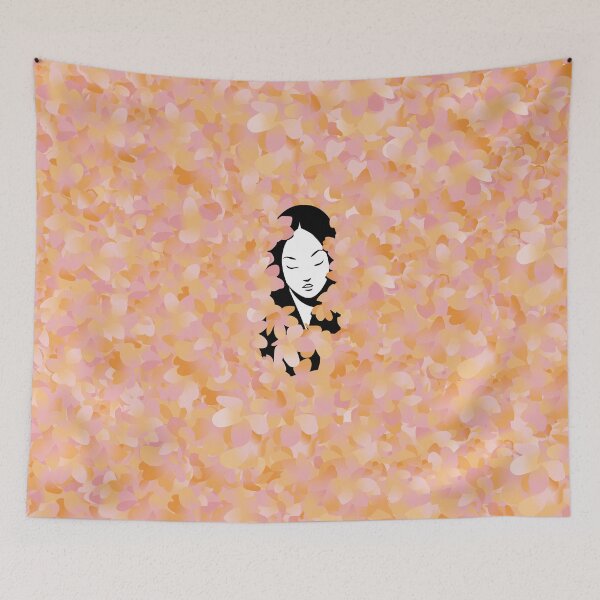 Item preview, A Girl with Flowers designed and sold by Juliette Lancien.