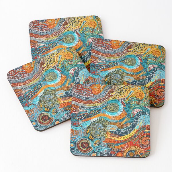 Item preview, Fire Dreaming, Dynamic Aboriginal Pathways designed and sold by helgekerler.