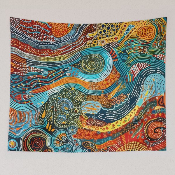 Item preview, Fire Dreaming, Dynamic Aboriginal Pathways designed and sold by helgekerler.