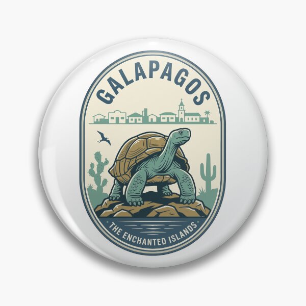 Item preview, Vintage Galapagos Giant Tortoise Enchanted Islands Scene designed and sold by k3rstman1.
