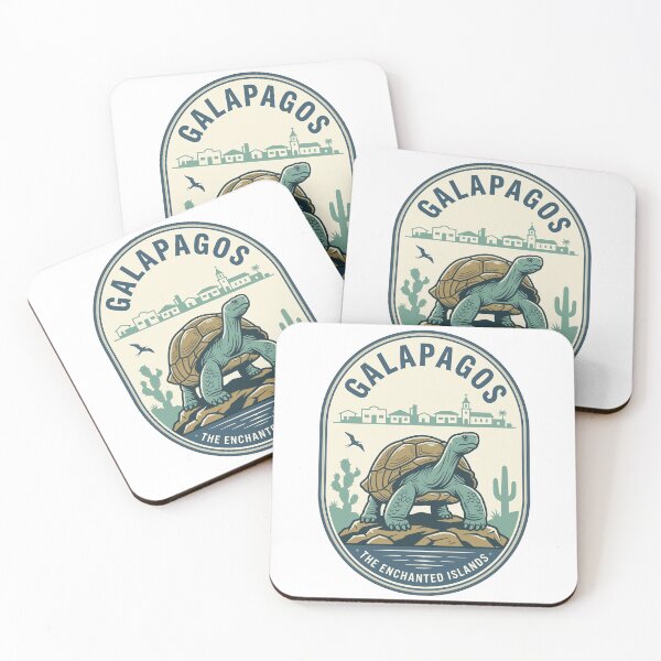 Item preview, Vintage Galapagos Giant Tortoise Enchanted Islands Scene designed and sold by k3rstman1.