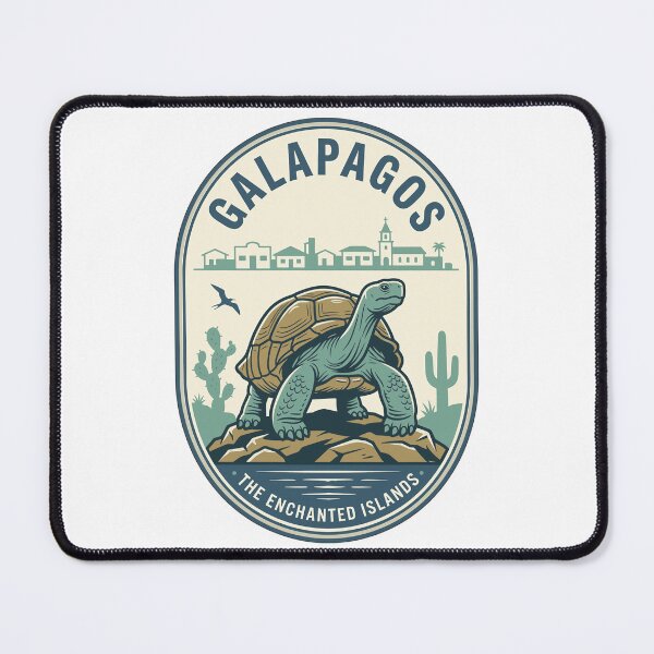 Item preview, Vintage Galapagos Giant Tortoise Enchanted Islands Scene designed and sold by k3rstman1.