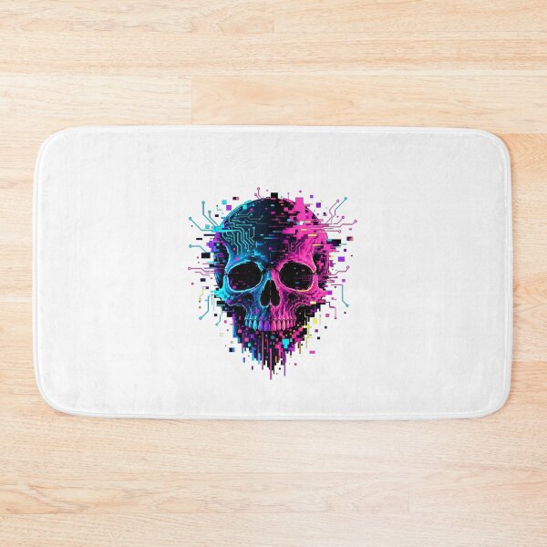 Item preview, Neon Glitchcore Skull designed and sold by YNAMREG.