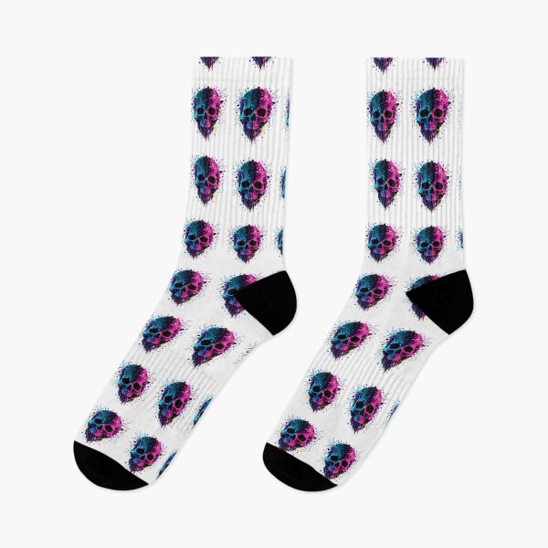 Item preview, Neon Glitchcore Skull designed and sold by YNAMREG.