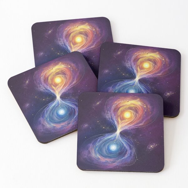 Item preview, Dual Galaxy Balance Cosmic Illustration designed and sold by AHOK-lab.