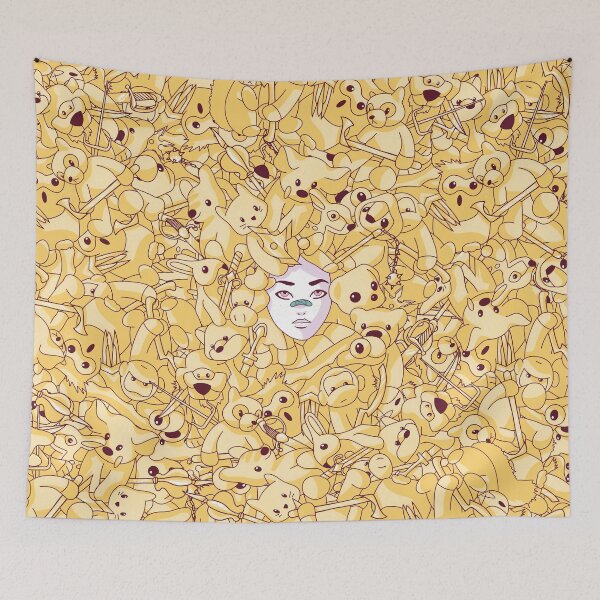 Item preview, Fluffy but Deadly (yellow edition) designed and sold by Juliette Lancien.