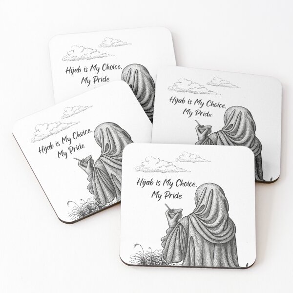 Item preview, Hijab Is My Choice My Pride Muslim Artwork designed and sold by BarakahCrafts.