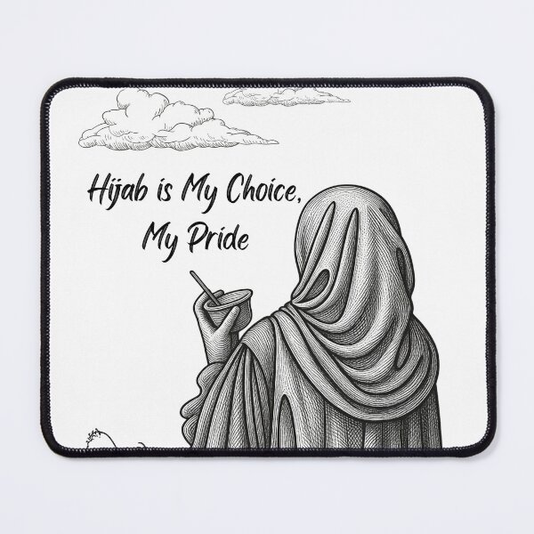 Item preview, Hijab Is My Choice My Pride Muslim Artwork designed and sold by BarakahCrafts.