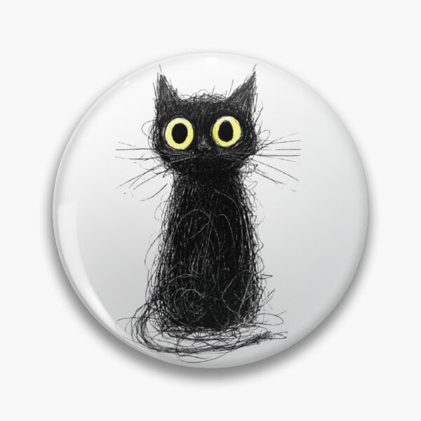 Item preview, Minimalist Anxious Cat Sketch designed and sold by Moody Vibes Studio.