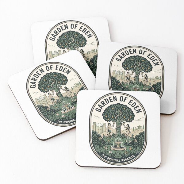 Item preview, Garden Of Eden Adam And Eve Vintage Badge designed and sold by k3rstman1.