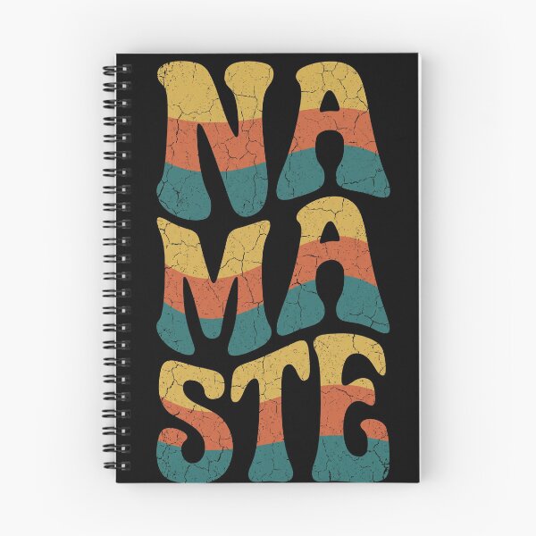 Item preview, Retro Groovy Namaste Distressed Typography designed and sold by TeNovaStudio.