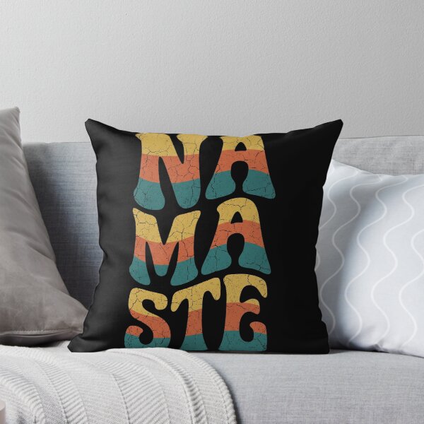 Item preview, Retro Groovy Namaste Distressed Typography designed and sold by TeNovaStudio.