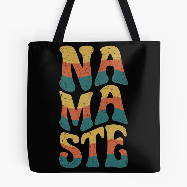Item preview, Retro Groovy Namaste Distressed Typography designed and sold by TeNovaStudio.