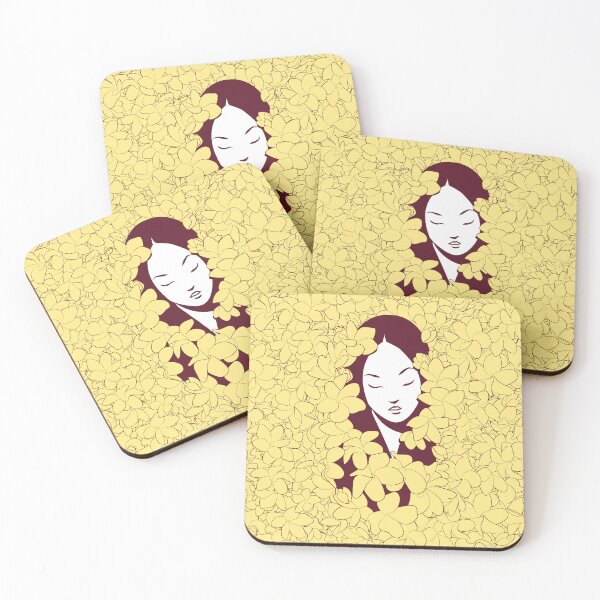 Item preview, A Girl with Flowers (yellow edition) designed and sold by Juliette Lancien.