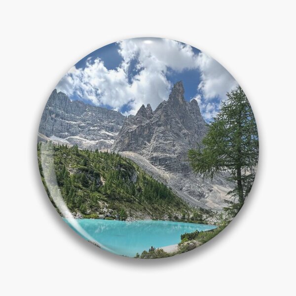 Item preview, Lago di Sorapis Dolomites Turquoise Alpine Lake Landscape designed and sold by Mandarynkashop.